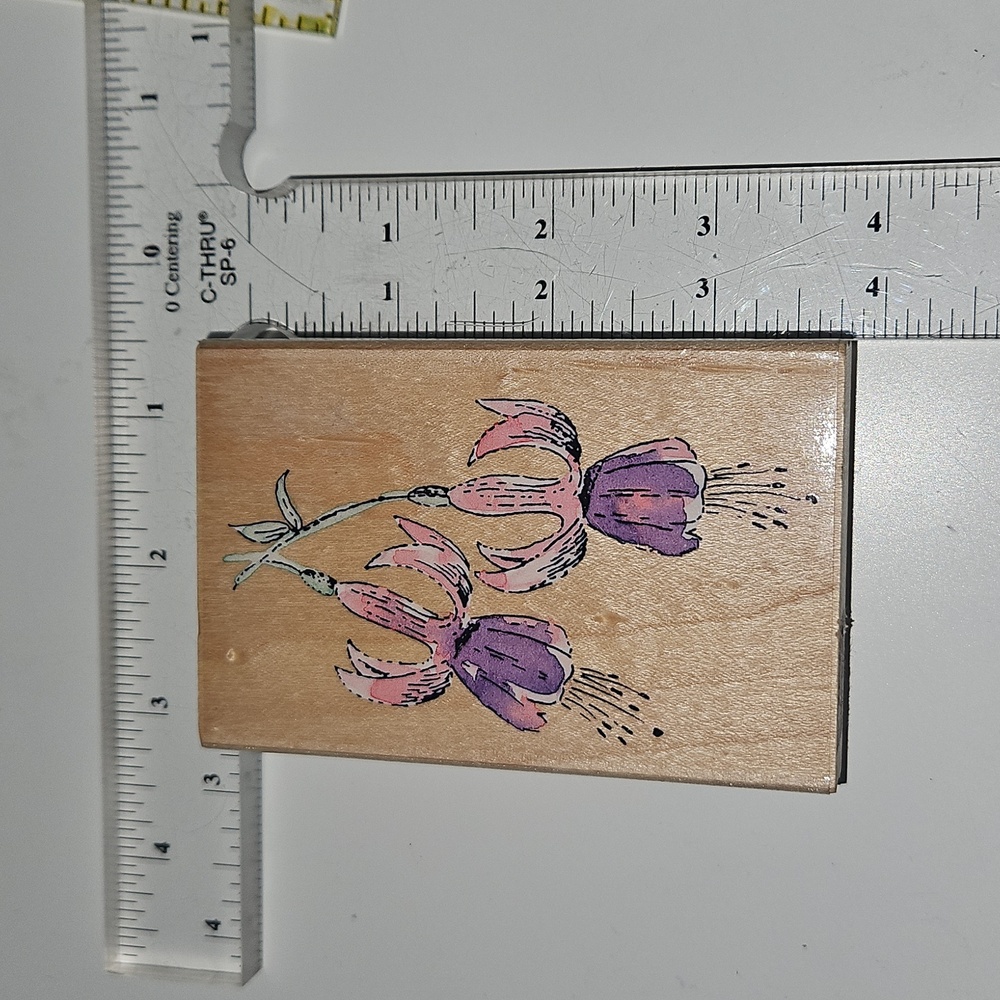 Fuchsia Rubber Stamp lightly used.